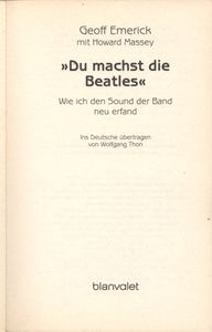 "Du machst die Beatles"