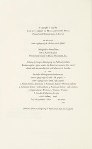 Restless Spirits: Ghost Stories by American Women 1872–1926