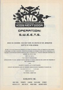 Codename: Kids Next Door Operation: S.W.E.E.T.S.