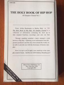The Holy Book of Hip Hop - All Samples Cleared Vol. 1