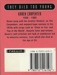 They Died Too Young Karen Carpenter