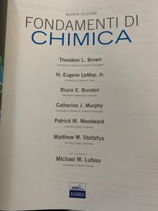 Fondamenti Di Chimica
