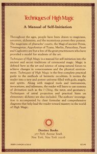 Techniques of High Magic