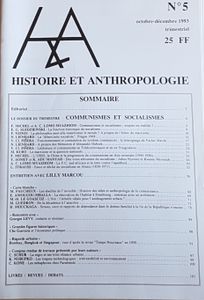 Histoire Et Anthropologie N°5
