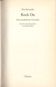 Rock On: Eine musikalische Groteske