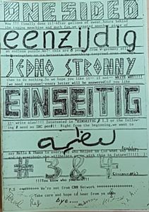 Einseitig #3 & 4