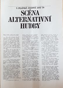 9. Pražské jazzové dny '79 - Scéna Alternativní Hudby