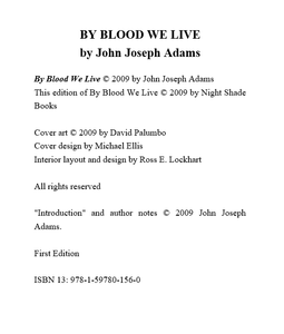 By Blood We Live