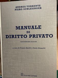 Manuale Di Diritto Privato