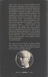 Die Angst reist mit