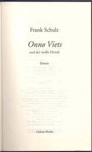 Onno Viets und der weiße Hirsch