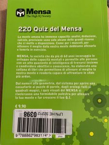 220 Quiz Del Mensa. Quiz Logici, Matematici E Visuali Per Mettere Alla Prova Il Tuo Q.I.