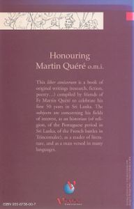 Honouring Martin Quéré o.m.i.