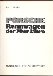 Porsche Rennwagen der 70er Jahre