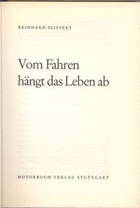 Vom Fahren hängt das Leben ab