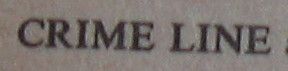 Crime Line Book