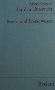 Presse und Pressewesen