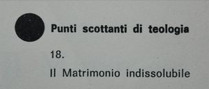 Il Matrimonio Indissolubile