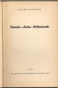 Porsche - Autos - Weltrekorde