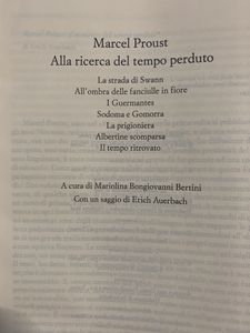 Alla Ricerca Del Tempo Perduto