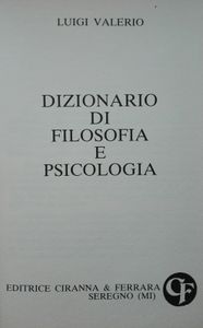 Dizionario di Filosofia e Psicologia