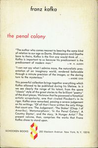 The Penal Colony: Stories and Short Pieces