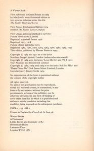The Beatles Lyrics