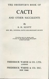 The Observer's Book of Cacti and Other Succulents