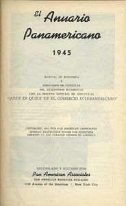 El Anuario Panamericano 1945