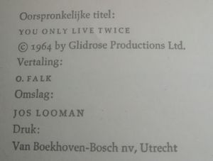 James Bond - Je Leeft Maar Twee Maal