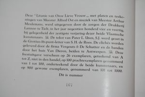 De litanie van onze lieve vrouw