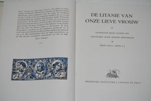 De litanie van onze lieve vrouw