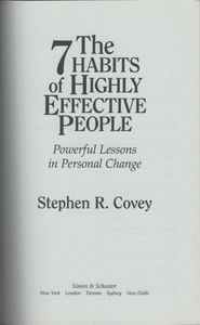 The 7 Habits of Highly Effective People (25th Anniversary Edition)