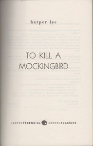 To Kill a Mockingbird