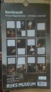 Rembrandt Verjaardagskalender / Birthday Calendar