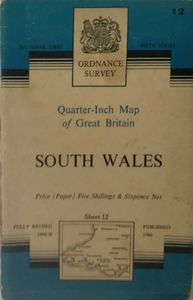 Quater-Inch Map of Great Britain: South Wales