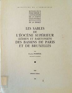 Les sables de l'Éocène Supérieur (Lédien et Bartonien) des bassins de Paris et de Bruxelles