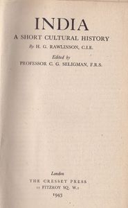 India: A Short Cultural History