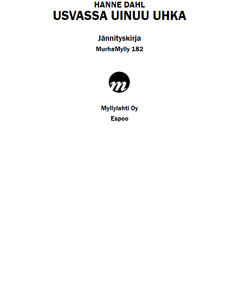 Usvassa uinuu uhka