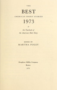 The Best American Short Stories 1973