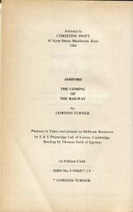Ashford - The Coming Of The Railway