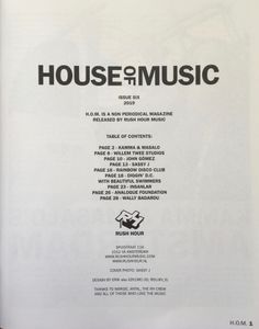House of Music Issue Six