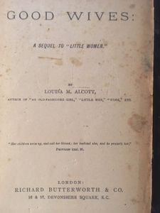 Good Wives: A Sequel To "Little Women"