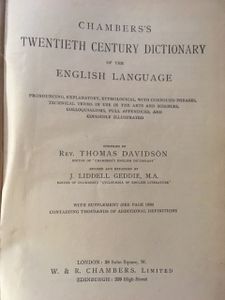 Chambers's Twentieth Century Dictionary