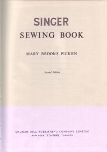 Singer Sewing Book