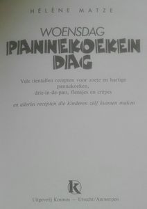 Woensdag Pannekoekendag