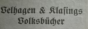 Velhagen & Klasings Volksbücher