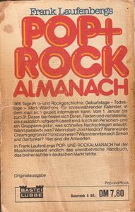 Frank Laufenbergs Pop + Rock Almanach: Ein Kalender für 366 Tage