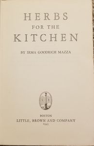 Herbs for the Kitchen