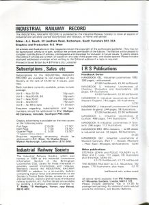 Industrial Railway Record 96